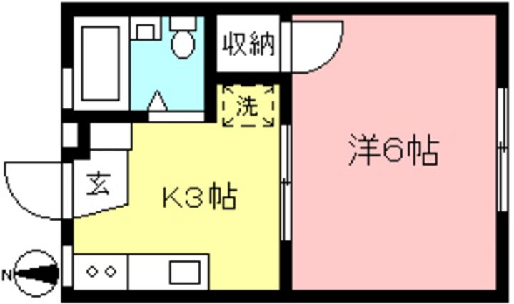 シェモア喜多見IIの間取り