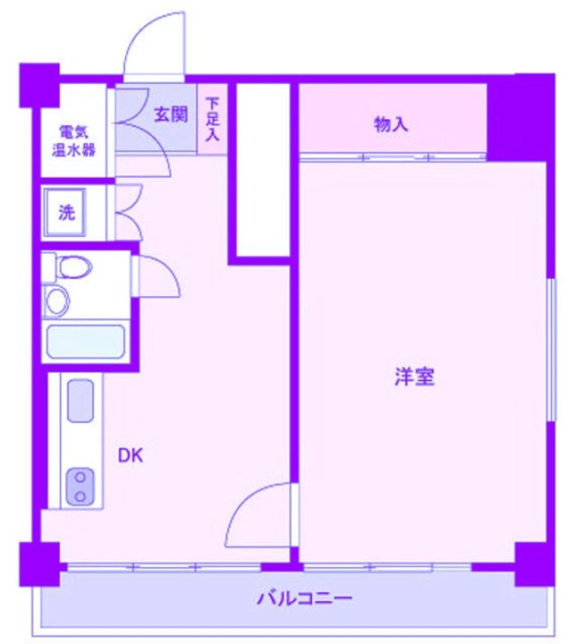 長者町ビジネスマンションの間取り