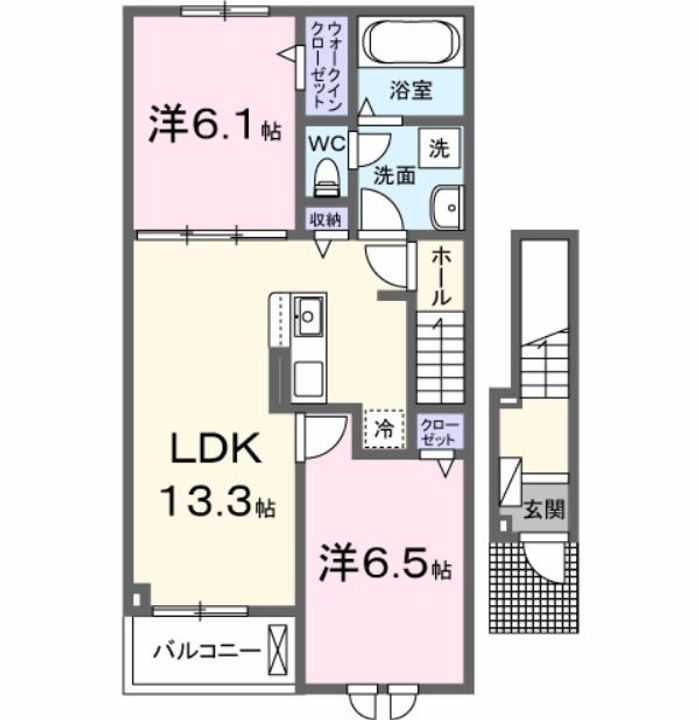 エクラン Nの間取り
