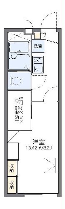 レオパレスグリーンヒルズの間取り