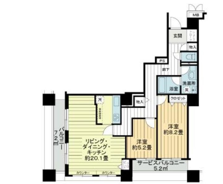 コスモ東京ベイタワーの間取り