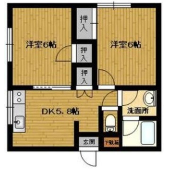 ブランニューハイツII(2)の間取り