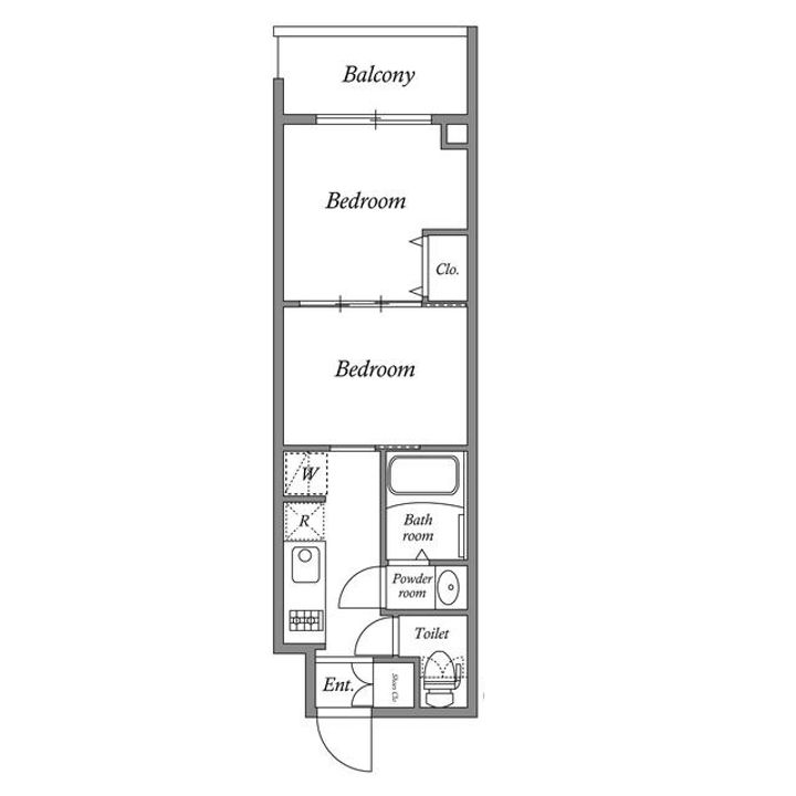 東京都大田区西蒲田7(マンション)の賃貸物件の間取り