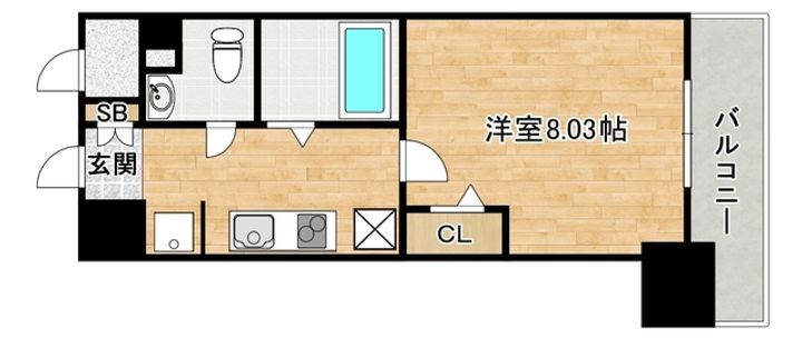 大阪府大阪市東住吉区杭全2(マンション)の賃貸物件の間取り