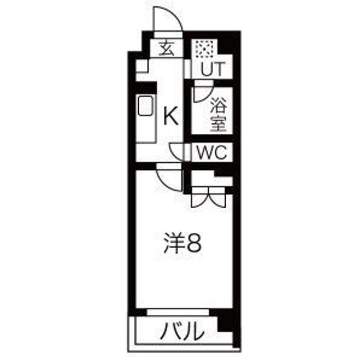 愛知県名古屋市名東区朝日が丘(マンション)の賃貸物件の間取り