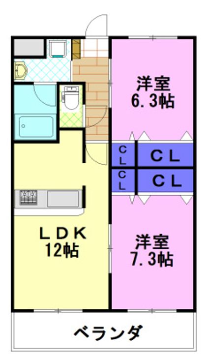 アーリア中一の沢の間取り