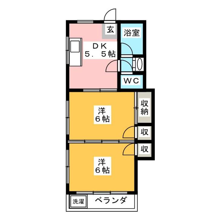 立石コーポの間取り