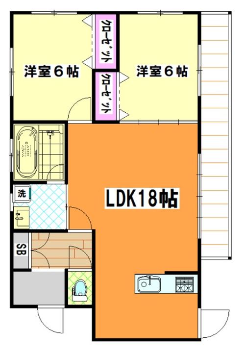 ゆずスカイタウンの間取り