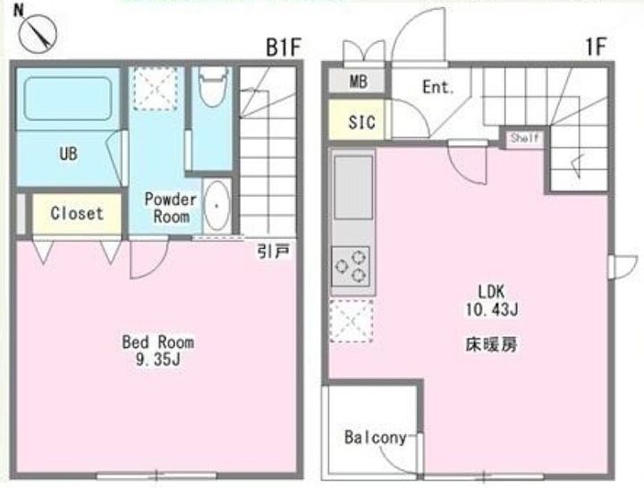 東京都世田谷区赤堤5(マンション)の賃貸物件の間取り