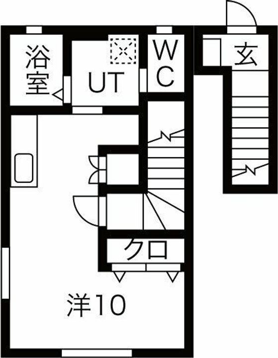 花巻市東宮野目第10地割【ル・メイユール東宮野目B棟】築2年の間取り