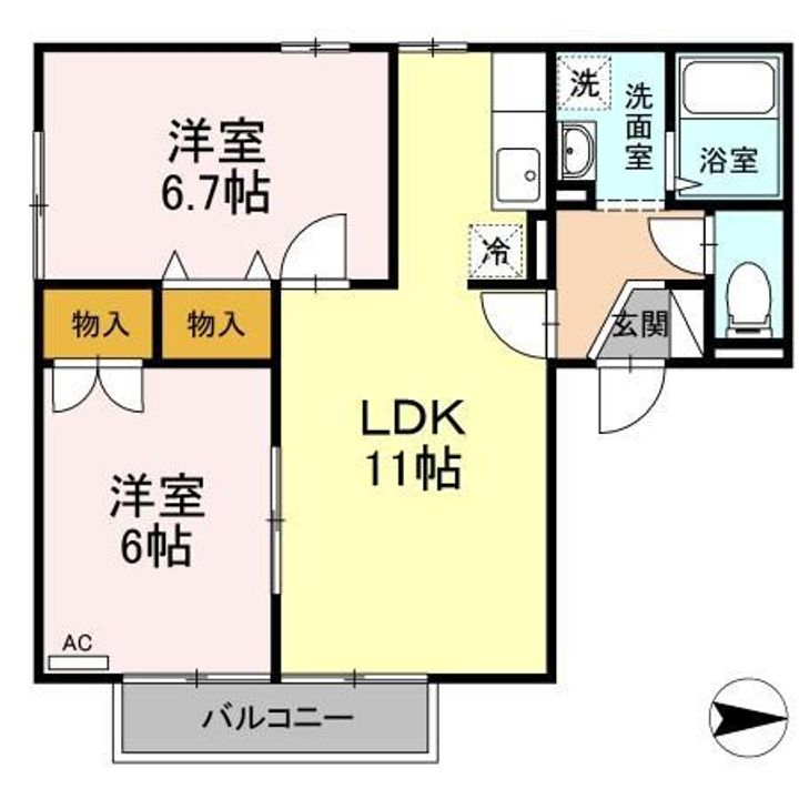 エスポワールMの間取り