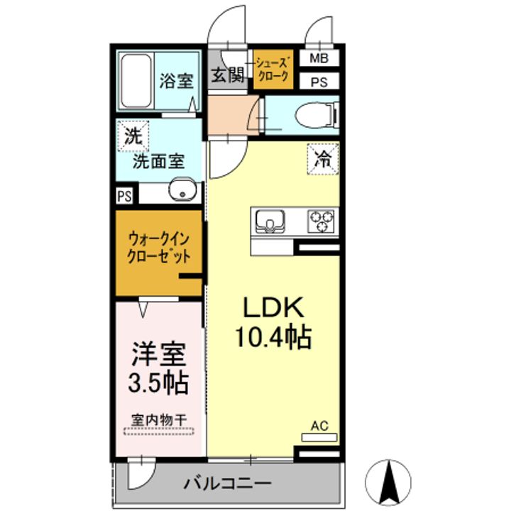 イーストナインの間取り