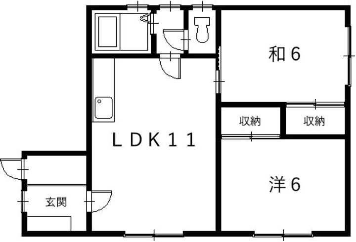 北海道帯広市西六条南27(一戸建)の賃貸物件の間取り