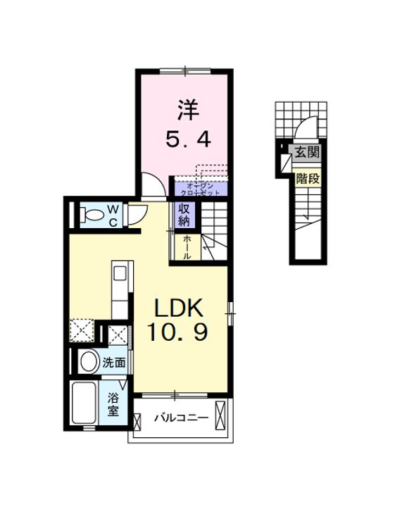 イセソラージュCの間取り