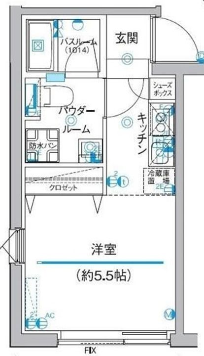 東京都板橋区東新町1(マンション)の賃貸物件の間取り
