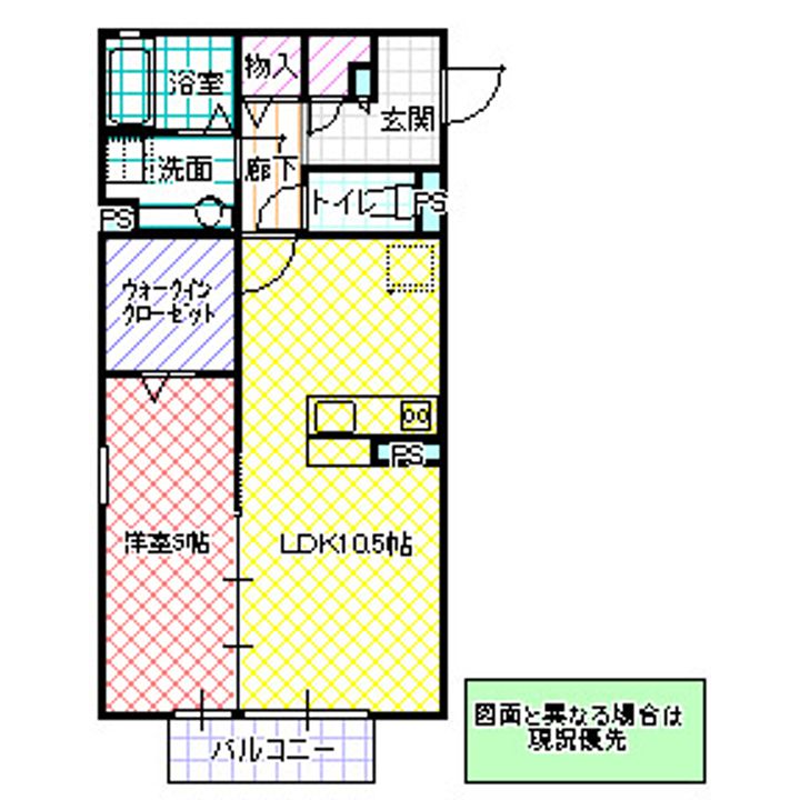 サニーフラット那珂の間取り