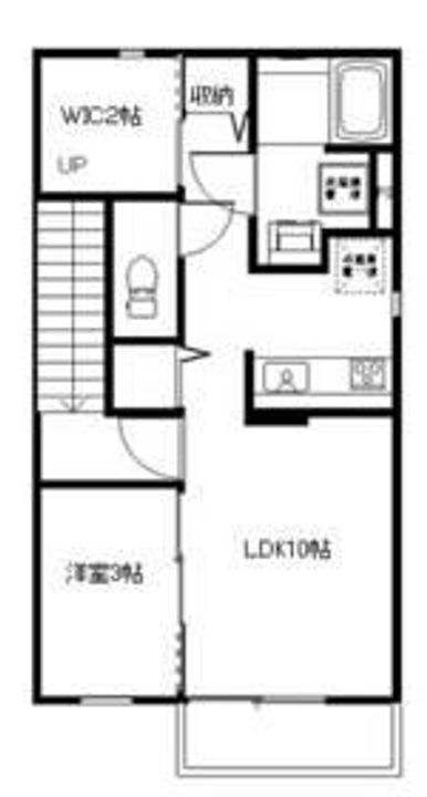 茨城県ひたちなか市釈迦町(アパート)の賃貸物件の間取り