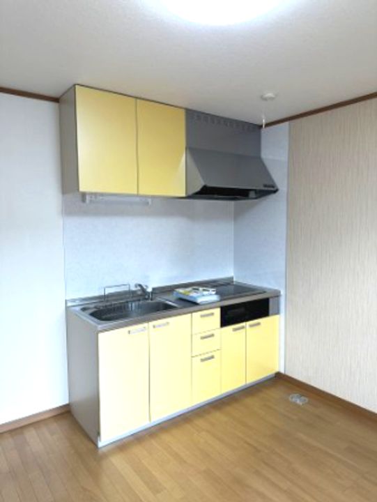 秋田県横手市十文字町仁井田字宝龍(アパート)の賃貸物件のキッチン