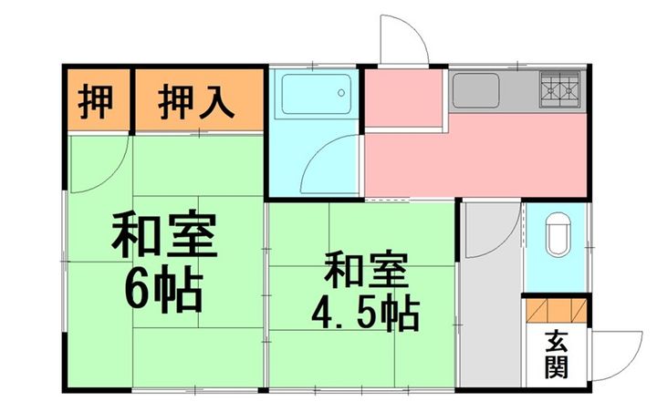 神奈川県中郡大磯町国府本郷(一戸建)の賃貸物件の間取り