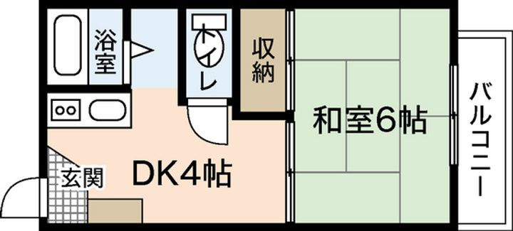 コーポ松浦A棟の間取り