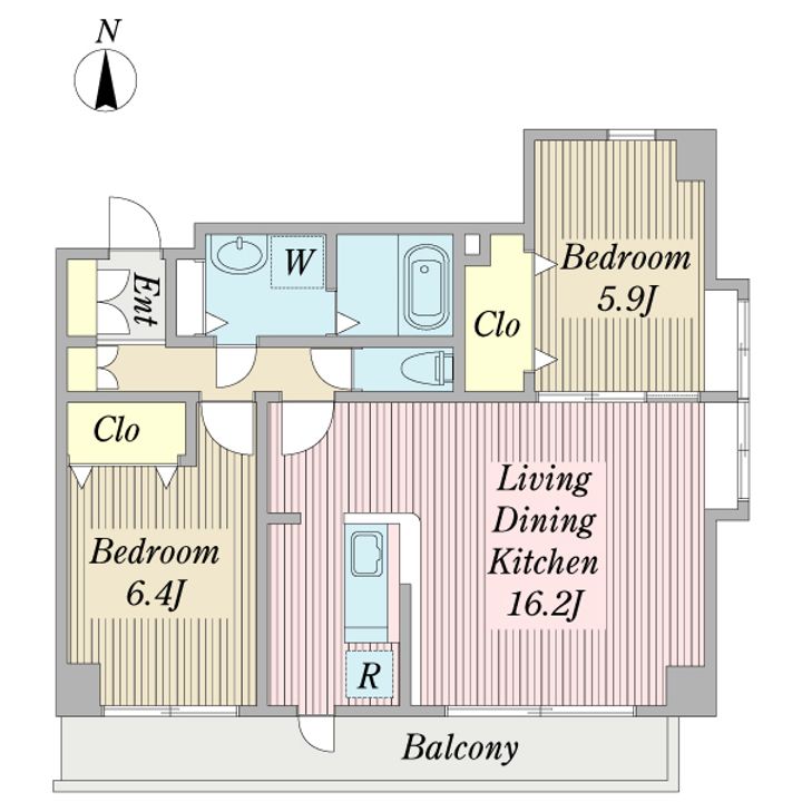 ミッテドルフ勝田台の間取り