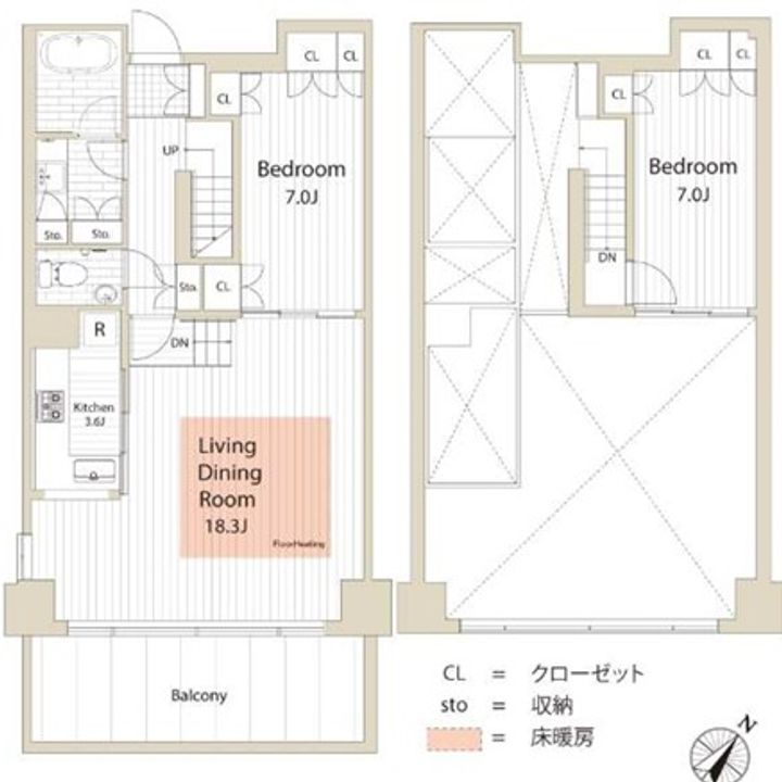 富士見イーストの間取り