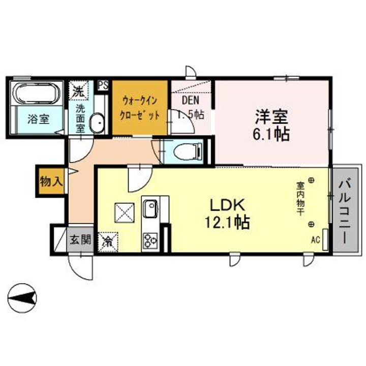 埼玉県富士見市諏訪2(アパート)の賃貸物件の間取り
