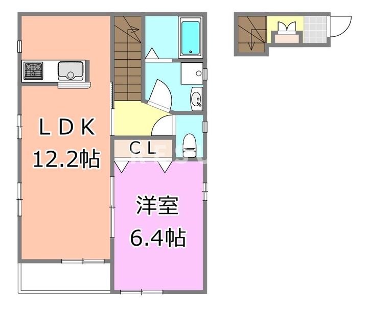 千葉県千葉市中央区都町1(アパート)の賃貸物件の間取り
