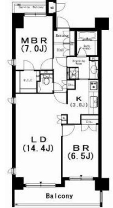富士見デュープレックスリズの間取り