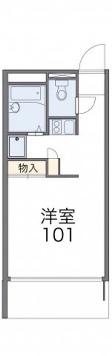レオパレスグリーンハイツCの間取り