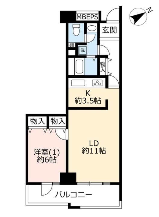 URヨコハマポートサイドロア弐番館の間取り