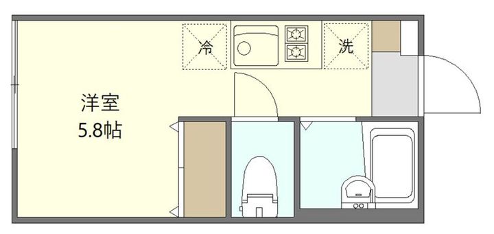 東京都目黒区中町2(アパート)の賃貸物件の間取り