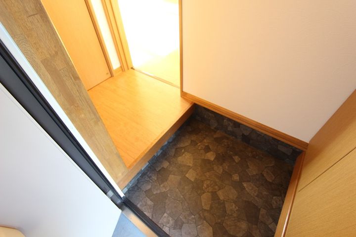 高柳ハイツIの玄関