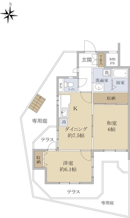 ユニライフ千里中央の間取り