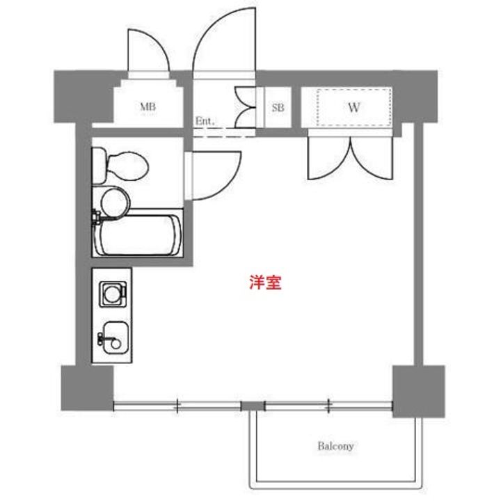 東京都大田区大森西3(マンション)の賃貸物件の間取り