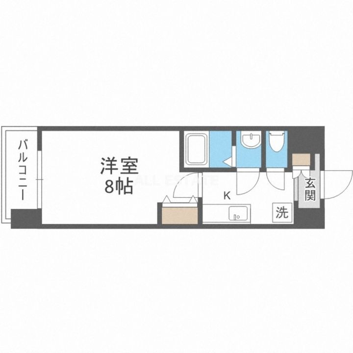 大阪府大阪市生野区鶴橋5(マンション)の賃貸物件の間取り