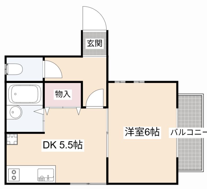 大阪府高槻市芥川町3(アパート)の賃貸物件の間取り