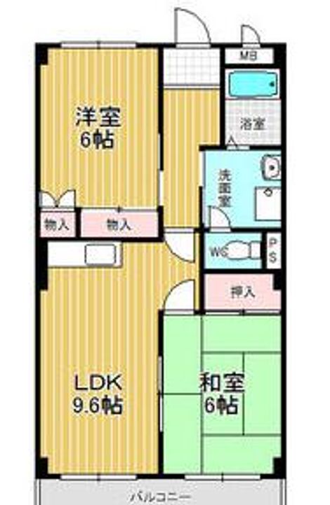 愛知県名古屋市緑区若田1(アパート)の賃貸物件の間取り