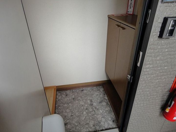 ハイカムール上桂の玄関