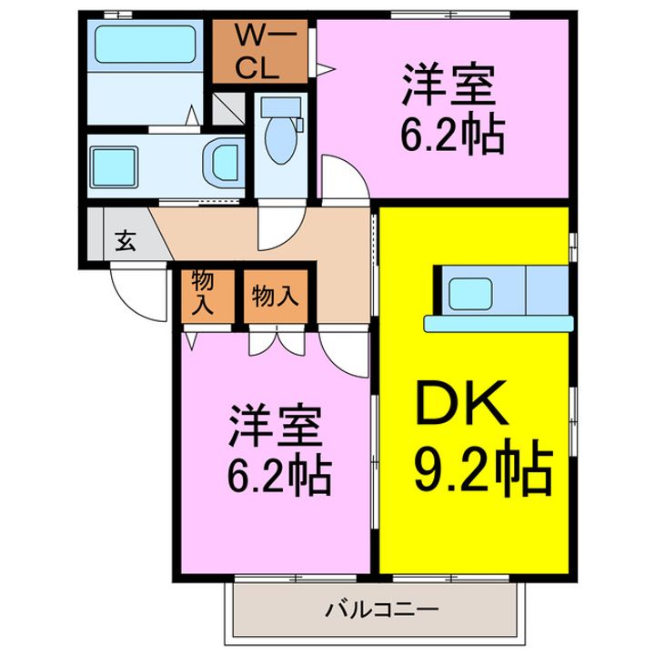 エクセレントI棟の間取り
