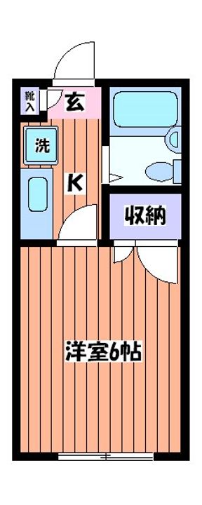 辻コーポの間取り