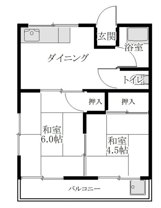 コーポグリーンヒルの間取り