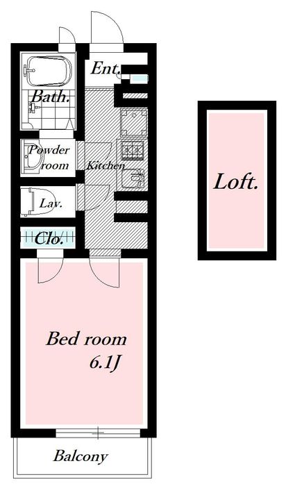 レオネクスト北斗IVの間取り