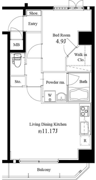 ロメック月島の間取り