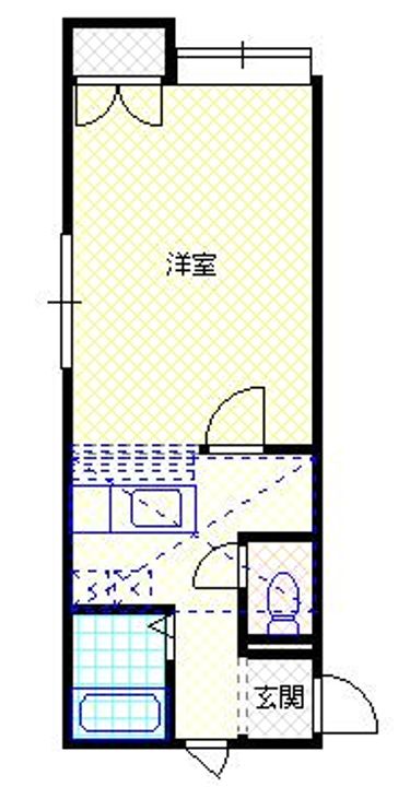 新潟県新発田市新栄町2(アパート)の賃貸物件の間取り