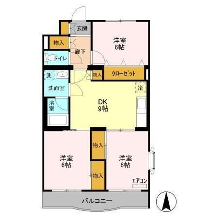 プラムマンションの間取り
