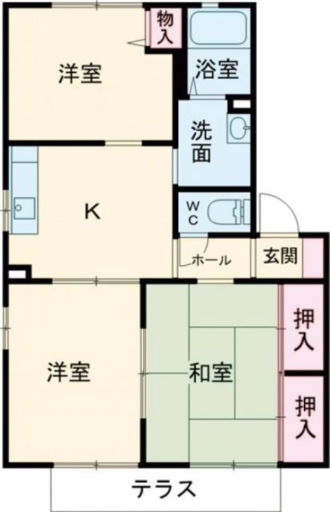 ディアコートFの間取り