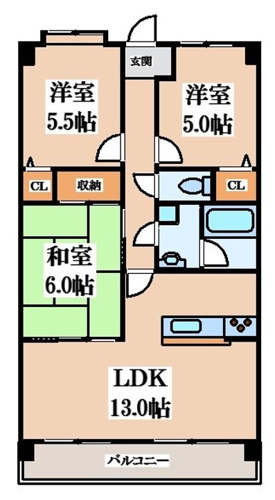 ソニオ21の間取り