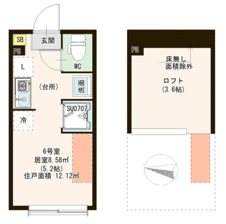 Casa F 西亀有の間取り