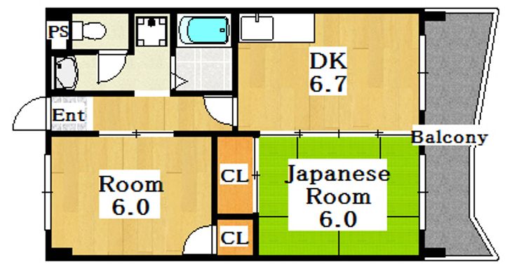 アスカハイツの間取り